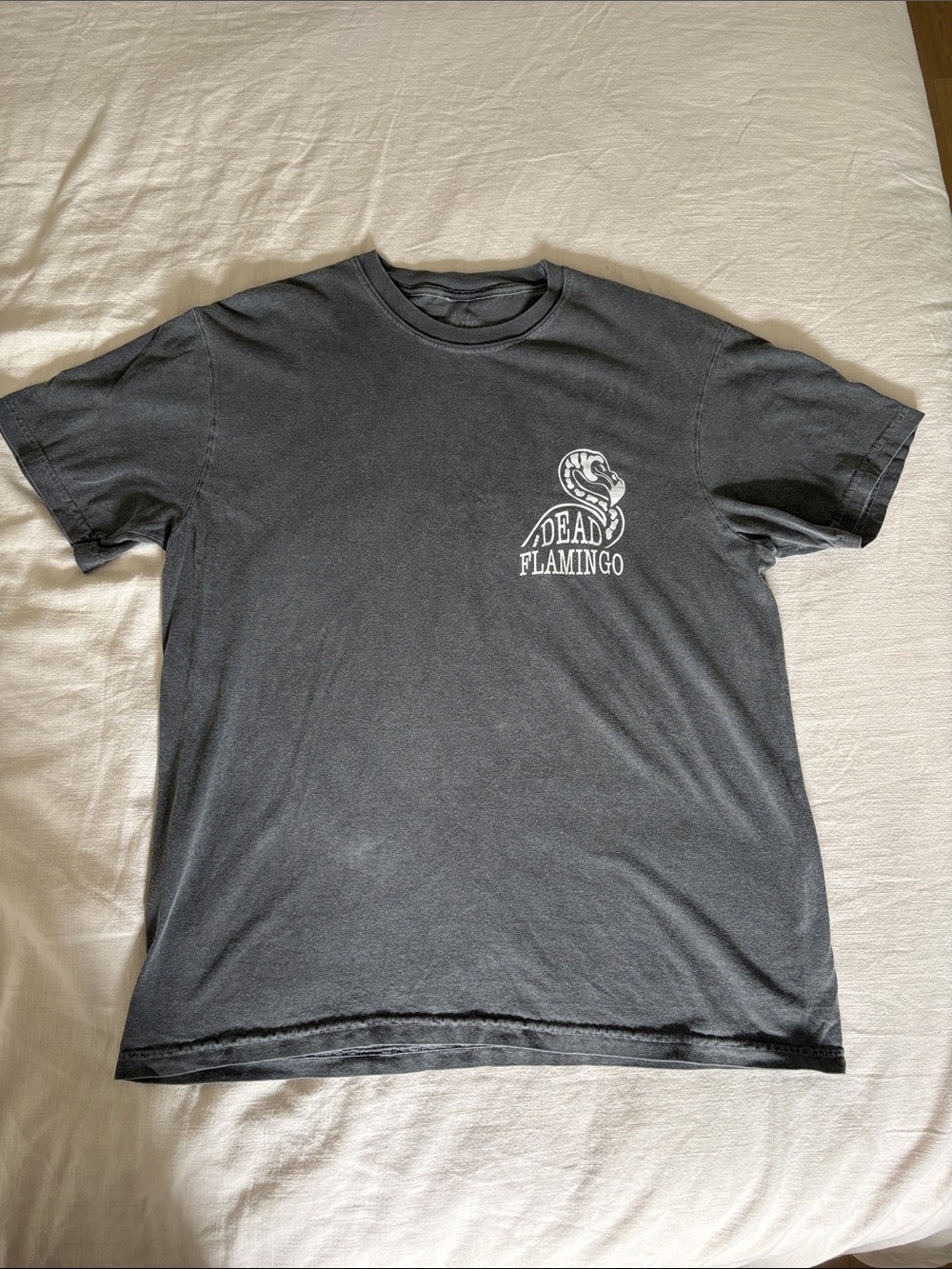 Dead Flamingo Black Graphic Short Sleeve Tee
